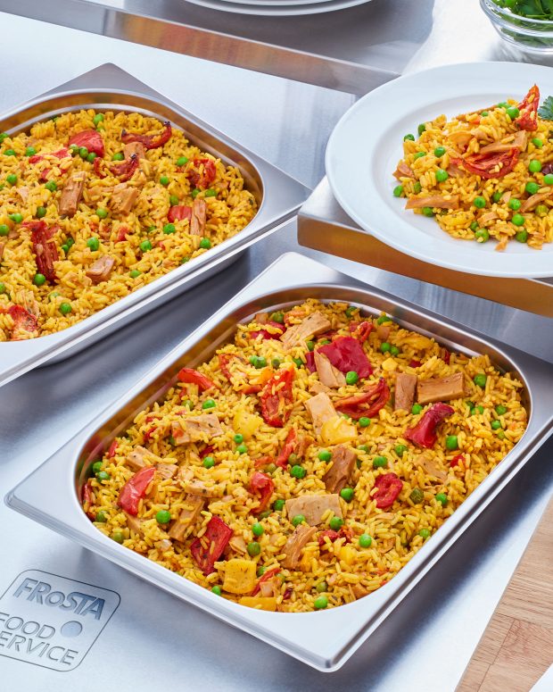 Plant Based Hähnchen Paella, vegan - Foodservice DE